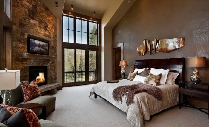 Cozy modern rustic bedroom decor