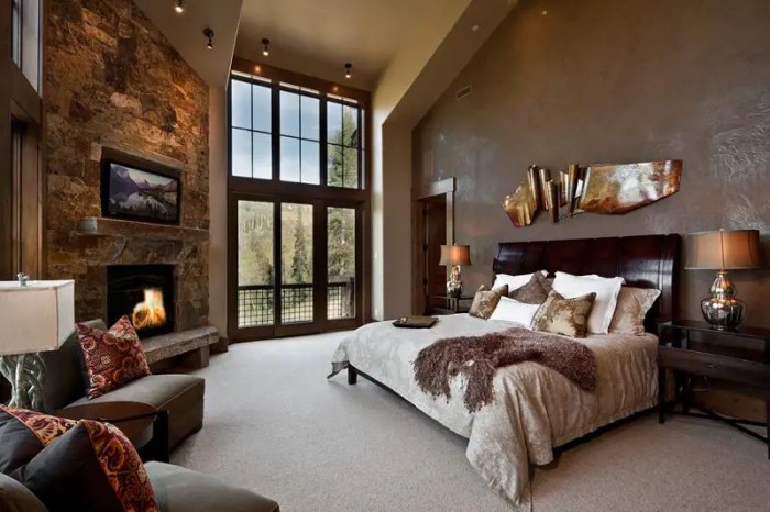 Cozy modern rustic bedroom decor