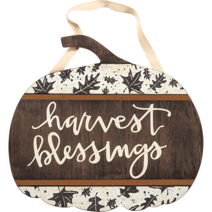 Autumn blessings rustic harvest decor