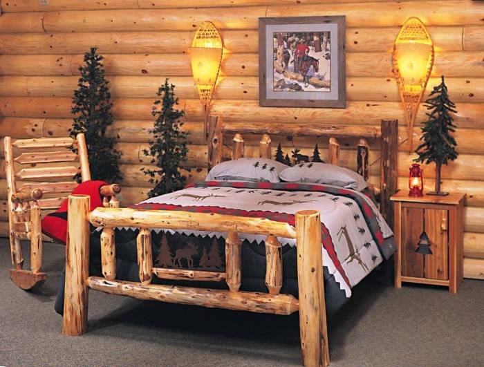 Rustic bedroom style lodge ideas bed cottages decorating bedrooms cottage drake woodland uig jumping rocks getty