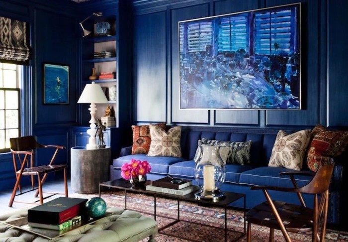 Blue interior home design