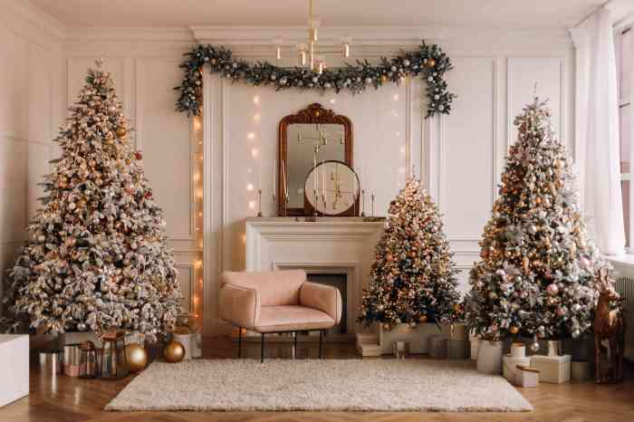 Christmas tree decor rustic