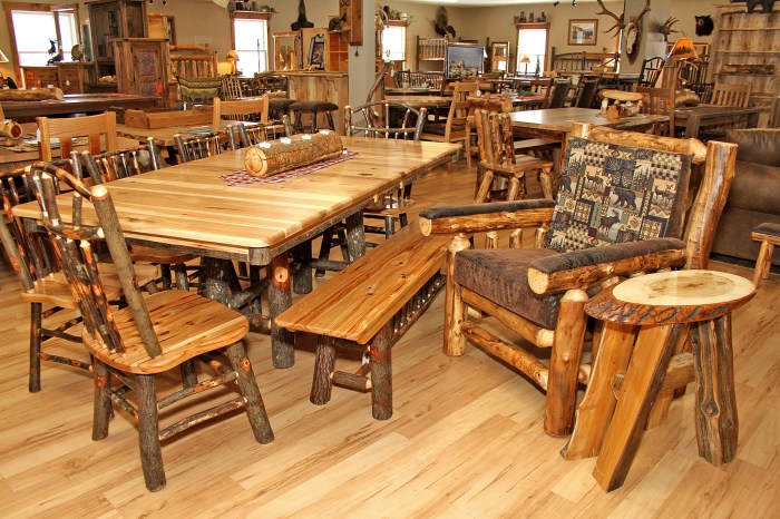 Furniture rustic miller amish ohio country millers store making unique