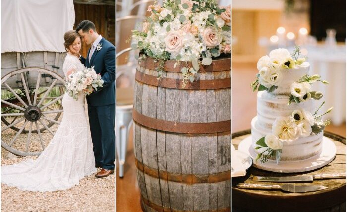 Beautiful rustic wedding decor