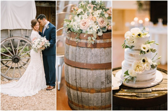 Beautiful rustic wedding decor