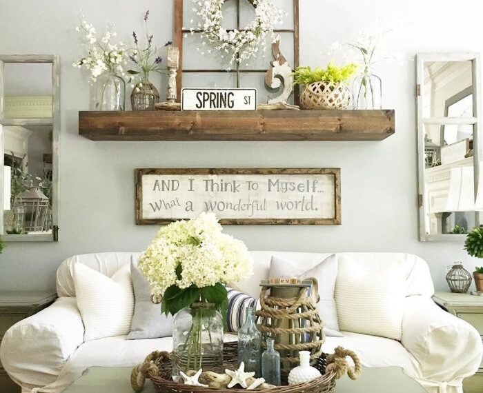 Bedroom wall decor rustic