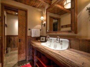 Bathroom wall decor rustic