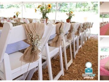 Antique rustic wedding decor