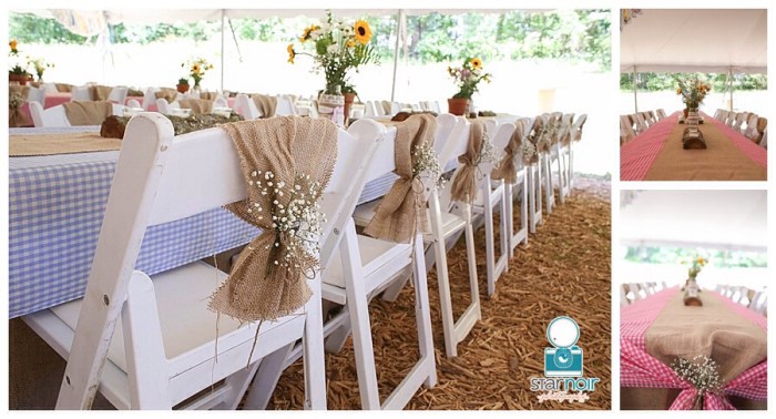 Antique rustic wedding decor