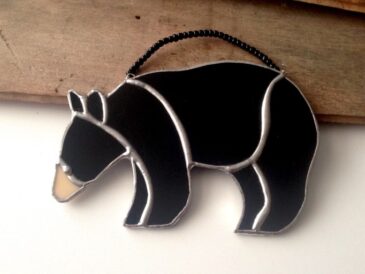 Black bear rustic decor