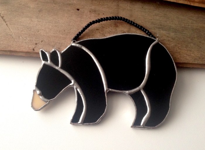 Black bear rustic decor