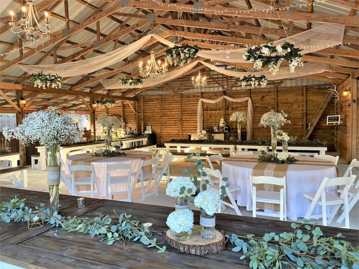 Classy rustic wedding decor