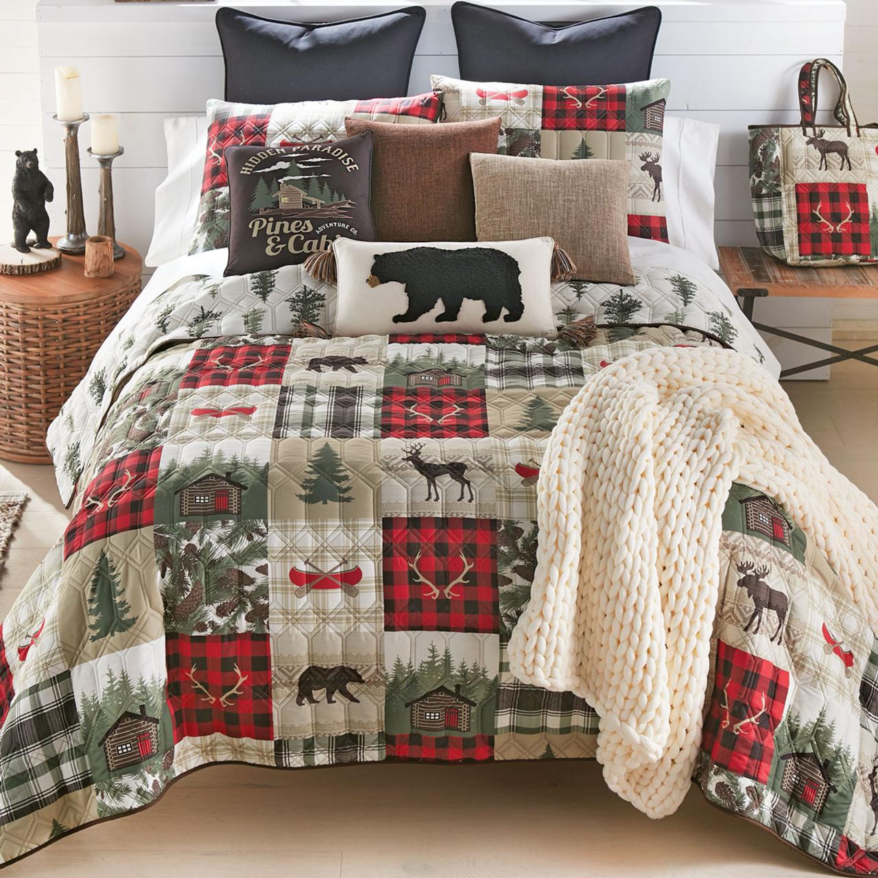 Black forest decor rustic bedding