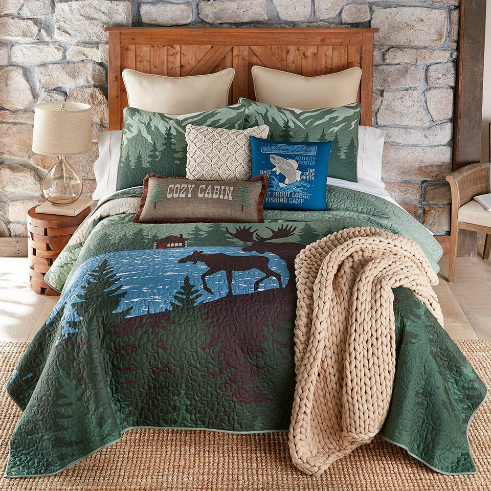 Black forest decor rustic bedding