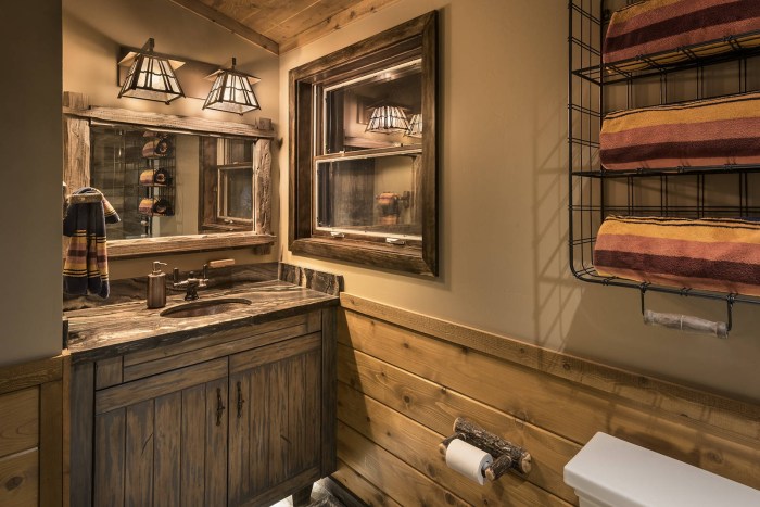 Rustic bathroom charming most decor camp