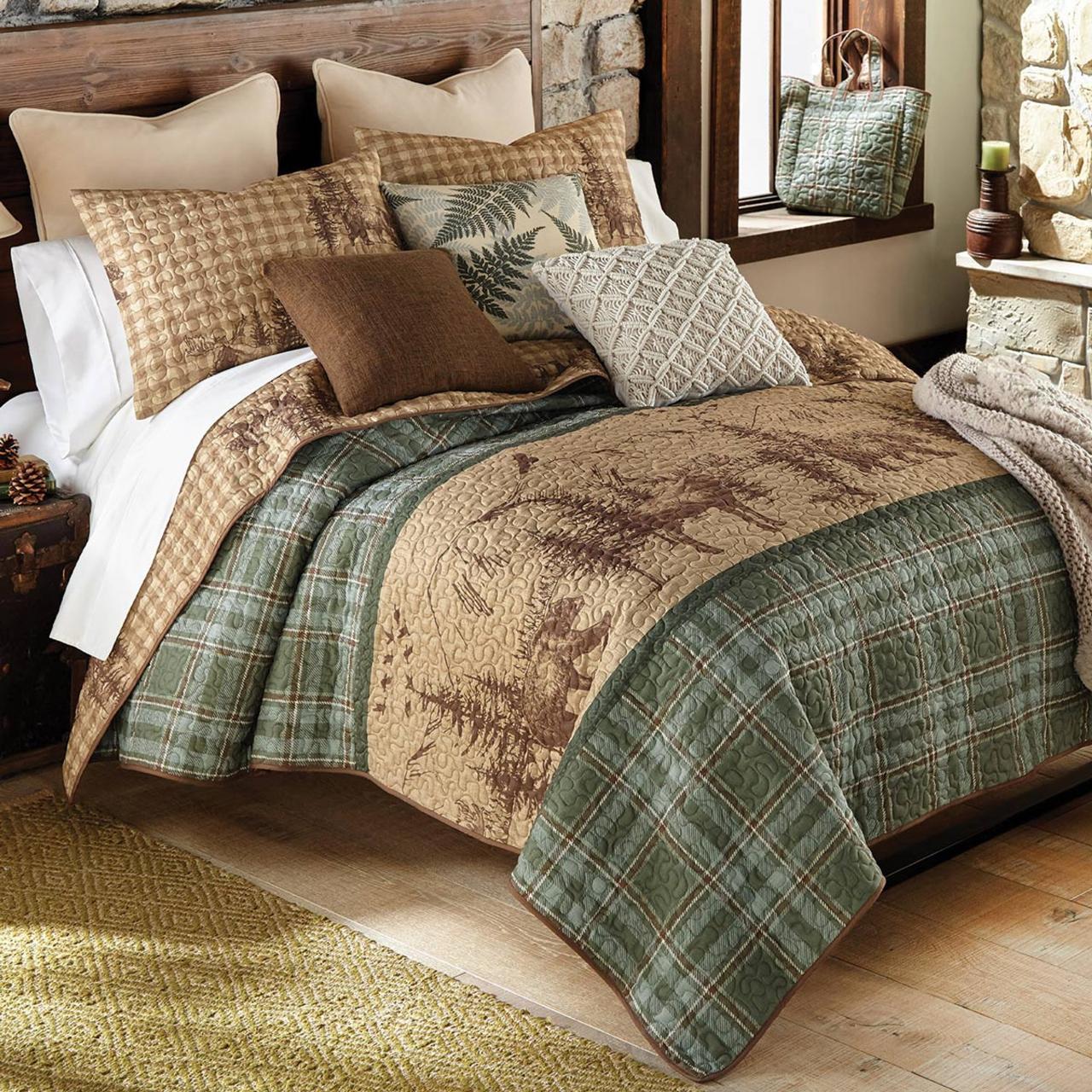 Black forest decor rustic bedding